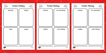 Christmas Read and Draw Activity Sheets Gaeilge - gaeilge, christmas, read, draw, activity, sheets, worksheet