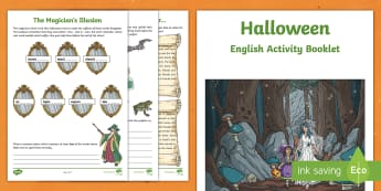 Year 4 Halloween English Activity Booklet - holiday booklet, homework booklet, y4, spag, writing activity, reading activity, 