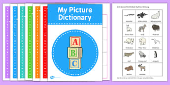 Arctic Animals Picture Dictionary and Word Cards - dictionary