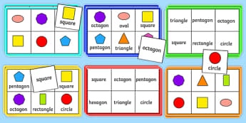 2D Shape Bingo Pack - numeracy, geometry, shapes, 2d, shape bingo, 2D shape, two dimentional shape, bingo, lotto, bingo pack, bingo game, bingo activity, shape bingo, shape games, numeracy, maths