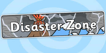 Disaster Zone Themed Banner - display, themed banner
