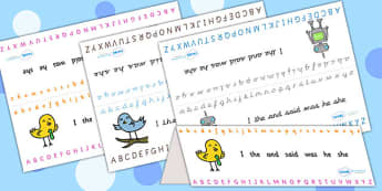 Alphabet Foldable Table Prompts - a-z, visual aid, spelling aid 