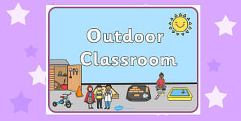 Outdoor Classroom Display Sign - signs, displays, display, poster