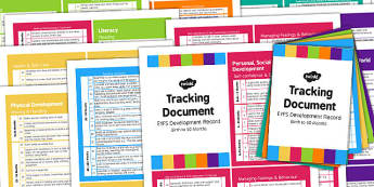 EYFS Early Years Outcomes Tracking Document Pack Birth 50 Months