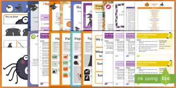 EYFS Halloween-Themed Planning and Resource Pack for 2-5 Year Olds - plan, adult led, continuous provision, enhancements, festival of light