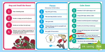 Mindfulness Display Posters - Mindfulness in the classroom mindfulness activities, mindfulness teaching resources, meditation, bre