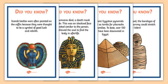 Ancient Egypt Fun Facts Posters - egypt, egypt facts, history