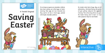 Saving Easter eBook - Children's Books, Easter, chickens, eggs, rescue