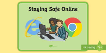 Staying Safe Online Display Poster - Staying Safe Online Display Banner - ICT, IT, internet safety, abnner
