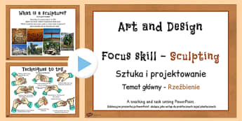 KS2 Art Sculpture PowerPoint Polish Translation - polish, art, sculptures, powerpoints