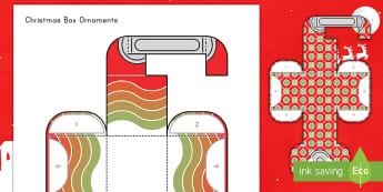 Simple 3D Block Ornaments Christmas Decoration Activity Paper Craft - Christmas, ornaments, paper craft, activity