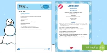 Winter Treasure Basket Ideas - Winter, snow, season, cold, frost, sensory play, exploration, seasons, ice, cold, christmas