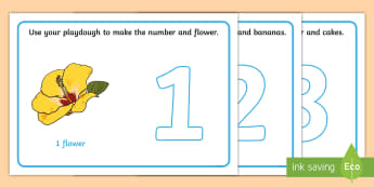Number Playdough Mats (1-10) - Playdough mat, playdough resources, numeracy, numbers, playdough , numeracy, numbers, 1-10, playdough mats