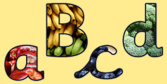 Healthy Eating Themed A4 Photo Display Lettering - healthy eating