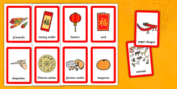 Chinese New Year Pairs Matching Game - chinese new year, matching