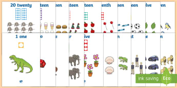 Numbers, words and Number shapes 1-20 Display Poster - Numicon 1 20 Cut Outs -  numicon numbers, number, counting, visual aid, numbes, shpes, numacon, numi