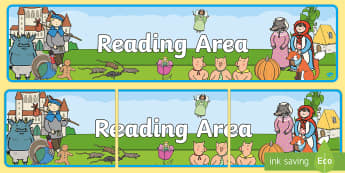 Reading Area Display Banner EYFS - reading, eyfs, banner, display