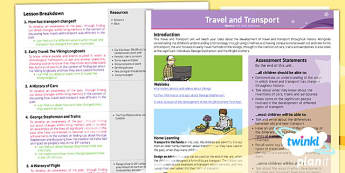 History: Travel and Transport KS1 Planning Overview