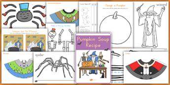 Halloween Activity and Craft Pack - spooky, role play, activity, game, design, fun, make, model, topic, set, kit, plan, ideas, sheets,