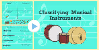 Classifying Musical Instruments Flipchart - music, instruments