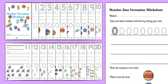Number Formation Workbook Space - number, formation, space, write, overwriting