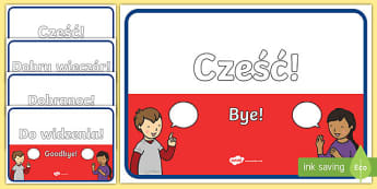 Polish Greetings A4 Display Poster