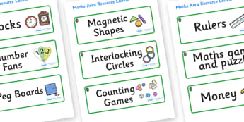 Opal Themed Editable Maths Area Resource Labels - Themed maths resource labels, maths area resources, Label template, Resource Label, Name Labels, Editable Labels, Drawer Labels, KS1 Labels, Foundation Labels, Foundation Stage Labels, Teaching Labels