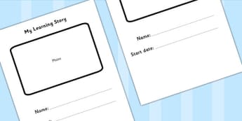 EYFS My Learning Journey Front Cover Plain - class management