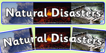 Natural Disasters Display Banner - display, banner, natural