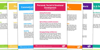 EYFS Early Learning Goals A4 Posters - eyfs, posters, goal, learn