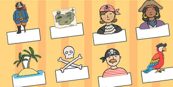 Editable Pirate Labels - pirate, labels, editable labels, label