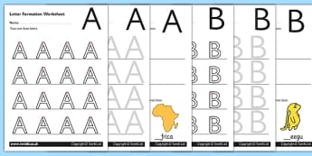 Uppercase A-Z Letter Formation Worksheets-letter formation, A-Z, uppercase, letter formation worksheet, letter worksheet, letters