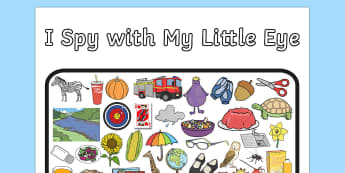 I Spy With My Little Eye Activity 2 - activity, I spy, game