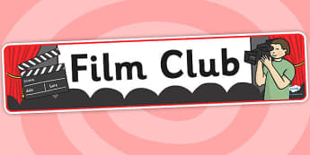 Film Club Banner - film club, display banner, banner for display, display, banner, header, header for display, header display, display header