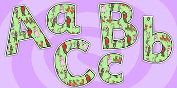 Themed Display Lettering Size Editable to Support Teaching on Fantastic Mr Fox - fantastic mr fox, display lettering, lettering for display, size editable, size editable lettering