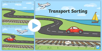 Transport Sorting Activity Flipchart - Transport Sorting Activity - activity, game, fun, transport, sorting activity, sorting game, transpo