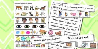 EAL Question Prompt Strips - EAL, question prompt, question aid