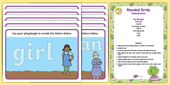 The Enormous Turnip Literacy Playdough Recipe and Mat Pack
