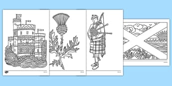 Scotland Mindfulness Colouring Sheets - cfe, scotland, mindfulness, colouring, sheets, colour