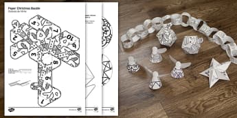 Mindfulness Colouring Christmas Decorations Activity English/Romanian - Adult, colouring, colour, christmas, decorations, EAL