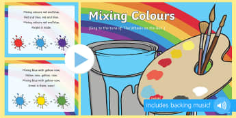 Colour Mixing Colours Song PowerPoint