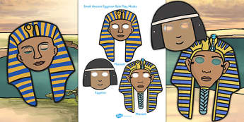 Ancient Egypt Small Role Play Masks - egypt, role-play, masks