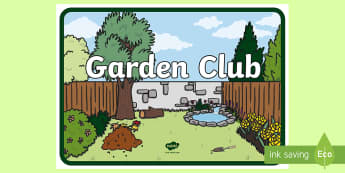 Garden Club Signs - Nature Garden Sign - signs, labels, plants, trees, flowers  , lebels, labeles, plnts, garden, club, 