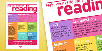 Help Your Child With Reading Poster For Parents - home learning