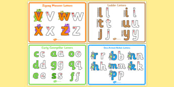 Letter Formation Poster Pack - letter formation, display poster, display, poster, letter, formation, pack