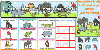 Ready Made Animal Themed Characteristics of Effective Learning Display Pack