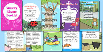 Nursery Rhyme Booklet - rhymes, poems, poetry, rhyming, books