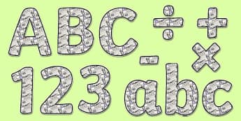 Newspaper Display Lettering - newspaper lettering, writing lettering, literacy lettering, newspaper alphabet, newspaper display, newspaper, writing