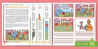 Tales from Africa – Why the Clouds sit on Top of the Hill Story Pack - African Folk Tales, stories, legend, myth, gogo