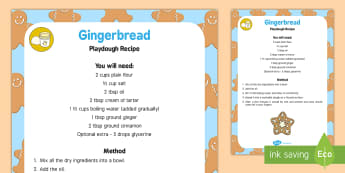 Gingerbread Playdough Recipe - playdough, recipe, gingerbread